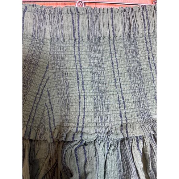 Sundry Ruffle Tiered Skirt Blue Green Size 2 Medium New with tags - Picture 2 of 7
